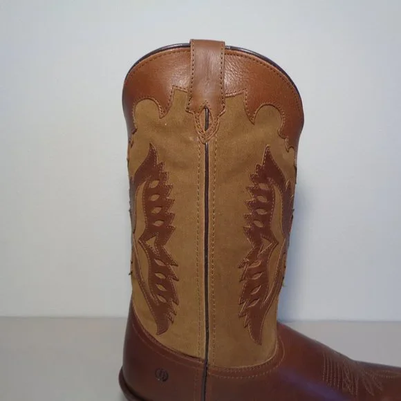 Dingo Size 13 M SILVERLAKE Tan Leather Cowboy Western Boots New Men's Shoes